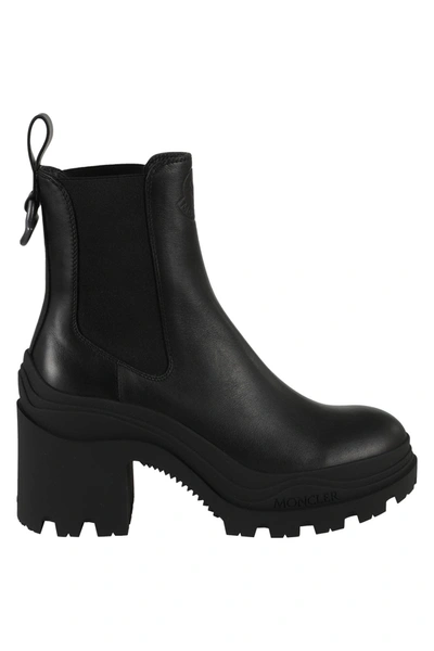 Moncler Envile Calfskin Chelsea Ankle Boots In Black