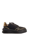 VERSACE VERSACE ODISSEA CHUNKY LEATHER SNEAKERS