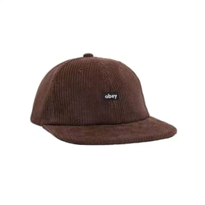 Obey Cord Label 6 Panel In Brown