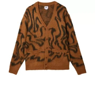 Obey Pally Cardigan In Brown
