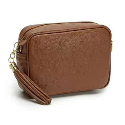 Elie Beaumont Dark Tan Crossbody Bag In Neutrals