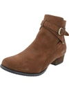 Aqua College Laura Womens Zipper Round Toe Ankle Boots In Brown