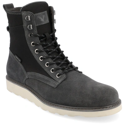 Territory Elevate Water Resistant Plain Toe Lace-up Boot In Grey
