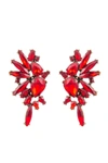 EYE CANDY LA ART GALA RED DROP EARRINGS