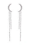 Eye Candy La Bulan Moon Earrings In Silver