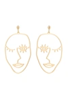 Eye Candy La The Luxe Collection Cz Face Me Earrings In Gold