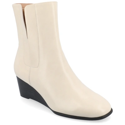 Journee Collection Collection Women's Tru Comfort Foam Kylo Booties In Bone
