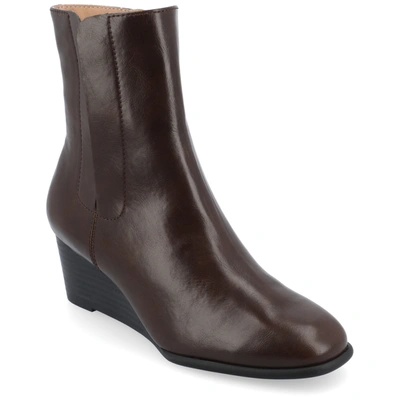 Journee Collection Collection Women's Tru Comfort Foam Kylo Booties In Brown