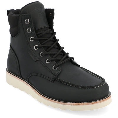 Territory Venture Water Resistant Moc Toe Lace-up Boot In Black