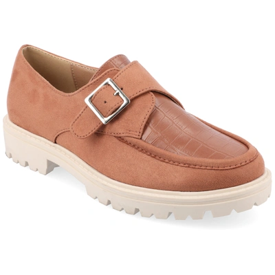 Journee Collection Collection Women's Tru Comfort Foam Azula Flats In Tan