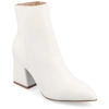 Journee Collection Collection Women's Tru Comfort Foam Sorren Booties In White