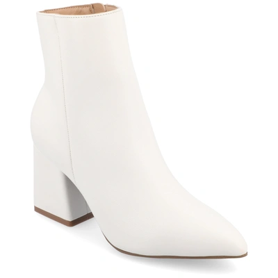 Journee Collection Collection Women's Tru Comfort Foam Sorren Booties In White