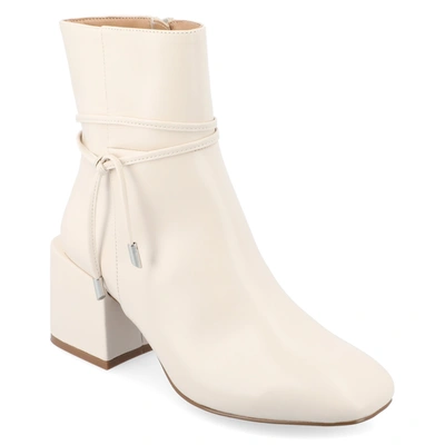 Journee Collection Collection Women's Tru Comfort Foam Wide Width Beverley Booties In Ivory
