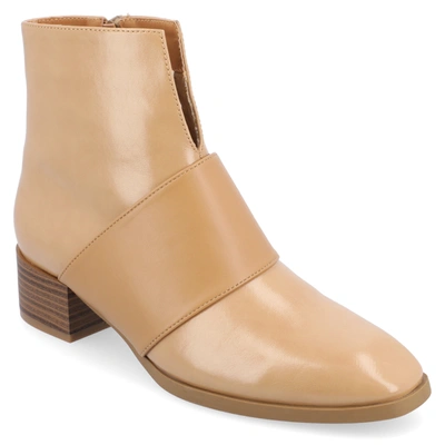 Journee Collection Collection Women's Tru Comfort Foam Kyler Booties In Tan