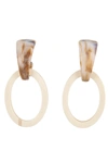 Eye Candy La Jaden Loop Earrings In Beige