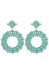 Eye Candy La Stephanie Earrings In Blue
