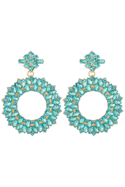 Eye Candy La Stephanie Earrings In Blue