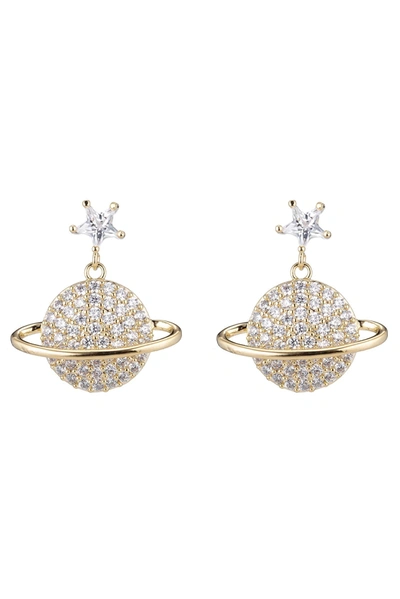 EYE CANDY LA SATURN EARRINGS - GOLD