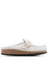 BIRKENSTOCK BIRKENSTOCK BUCKLEY WOMEN CORDUROY ANTIQUE WHITE, SUEDE LEA SHOES