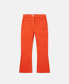 Stella Mccartney Patch Pocket Straight Leg Jeans In Deep Orange