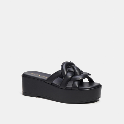 Coach Outlet Everette Sandal In Black