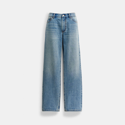 Coach Outlet New Wash Jeans In Blue