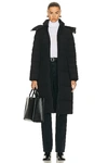Burberry Burniston Belted Horizontal Puffer Jacket In Black