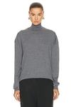 Khaite Delilah Oversized Wool-blend Sweater In Sterling