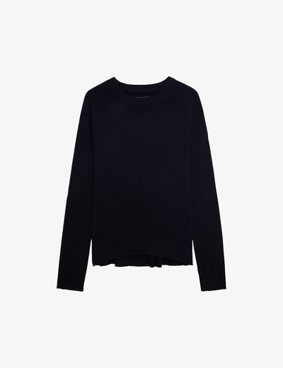 ZADIG & VOLTAIRE ZADIG&VOLTAIRE WOMEN'S ENCRE CICI STAR-EMBROIDERED CASHMERE JUMPER