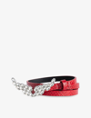 Zadig & Voltaire Rock Wings-buckle Leather Belt In Power