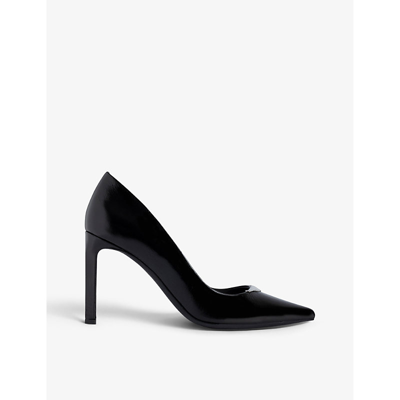 Zadig & Voltaire Zadig&voltaire Women's Noir Perfect Wing-embellished Leather Heeled Courts