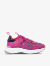 Kurt Geiger Kensington Sneaker In Fushia Cmb
