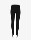 Leset Rio Stretch-ponte Stirrup Leggings In Black