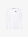 PATAGONIA PATAGONIA MEN'S WHITE P-6 LOGO-PRINT RECYCLED-COTTON AND RECYCLED-POLYESTER-BLEND REGULAR-FIT T-SHIR