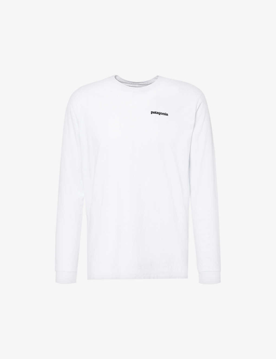 Patagonia P-6 Long-sleeved T-shirt In White