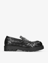 Bottega Veneta Haddock Intrecciato Leather Loafers In Black