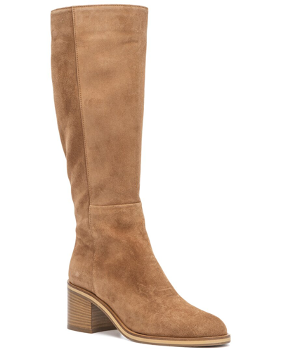 Aquatalia Rozelle Weatherproof Suede Boot In Brown