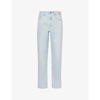 Ag X Emrata Clove Relaxed Vinte Straight Jean In Tri-state