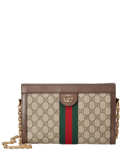 Gucci Brown Ophidia Gg Supreme Small Shoulder Bag