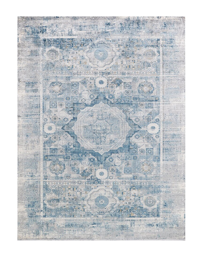 Exquisite Rugs X The Met Legacy Polyester Rug In Blue