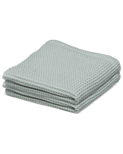 Ettitude Waffle Hand Towel In Green