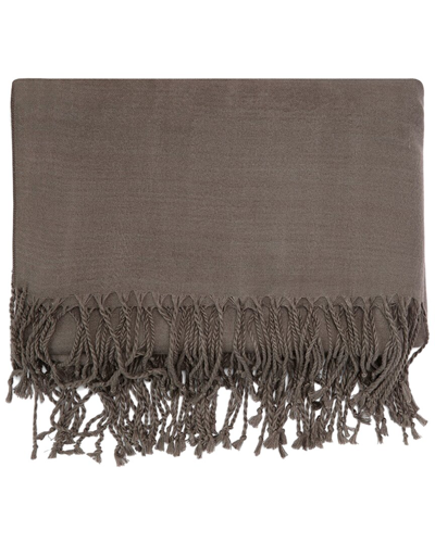 Ettitude Vegan Cashmere Throw Blanket In Grey