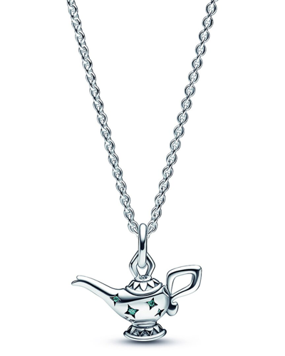 Pandora Silver Disney Aladdin Magic Lamp Pendant Collier Silver Necklace