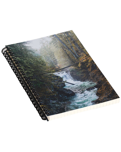 Deny Designs Luke Gram Little Qualicum Falls Spiral Notebook In Brown