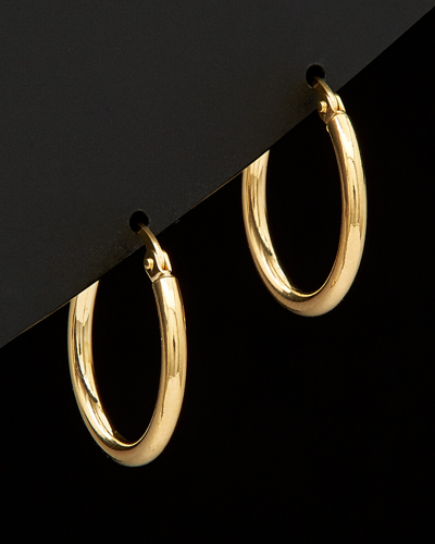 Italian Gold 18k  Hoop Earrings