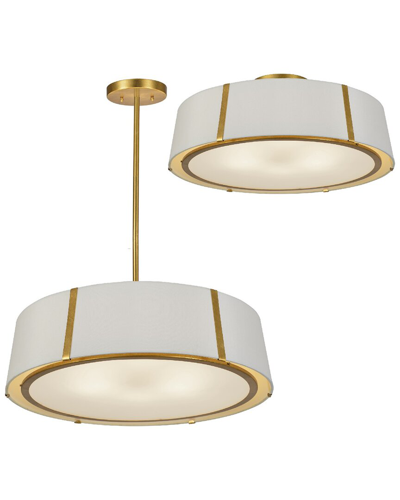 CRYSTORAMA CRYSTORAMA FULTON 6-LIGHT GOLD CHANDELIER