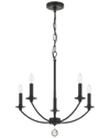 CRYSTORAMA CRYSTORAMA MILA 5-LIGHT BLACK CHANDELIER