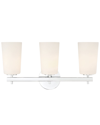 Crystorama Colton 3-light Polished Chrome Wall Mount In Metallic