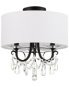 CRYSTORAMA CRYSTORAMA OTHELLO 3-LIGHT MATTE BLACK CEILING MOUNT