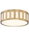 Crystorama Kendal 3-light Vibrant Gold Ceiling Mount In Gold